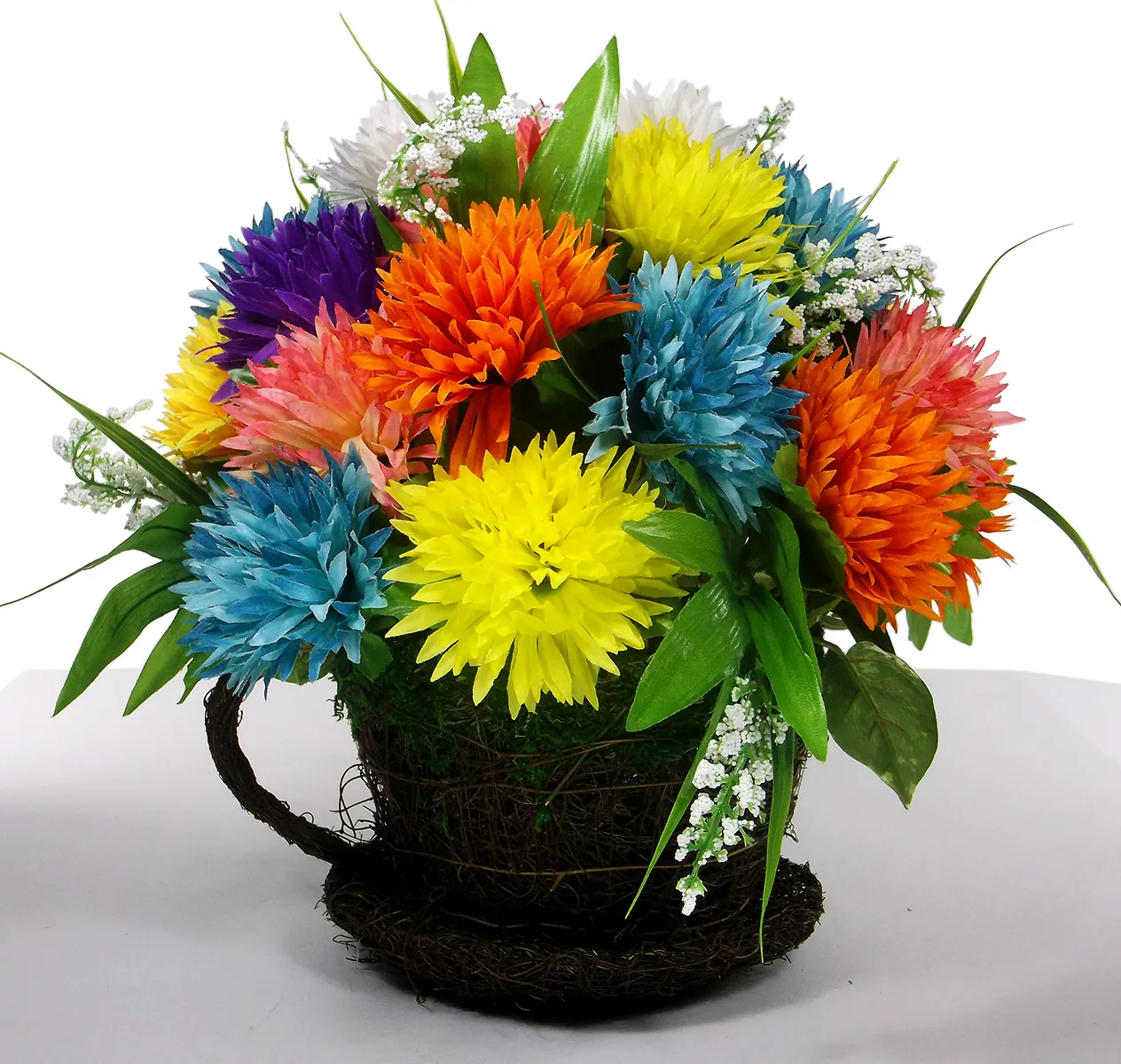 Colorful Mum Centerpiece