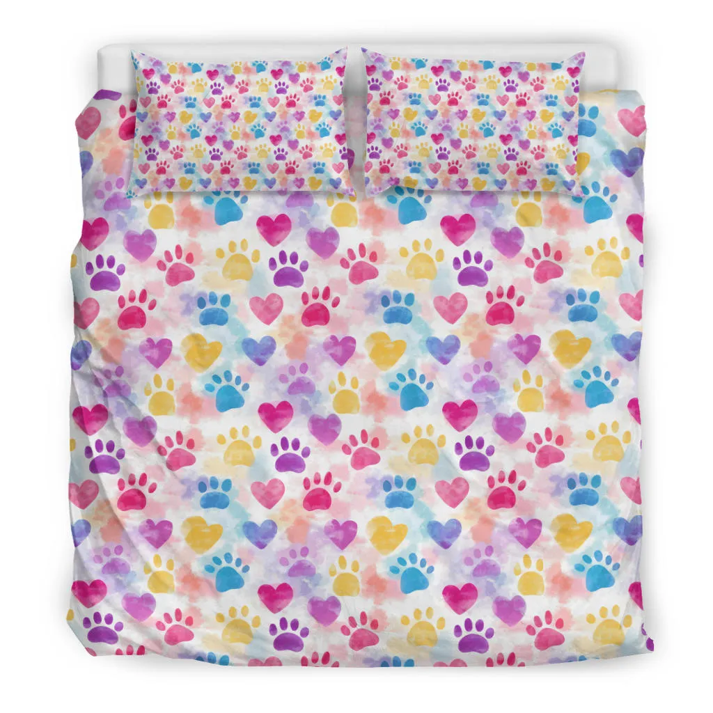 Colorful Paws Bedding Set