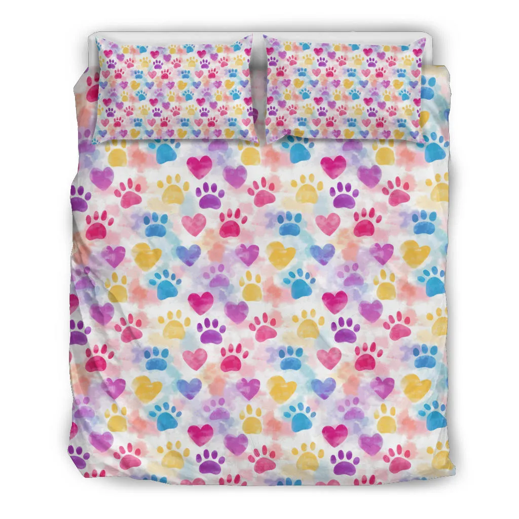 Colorful Paws Bedding Set