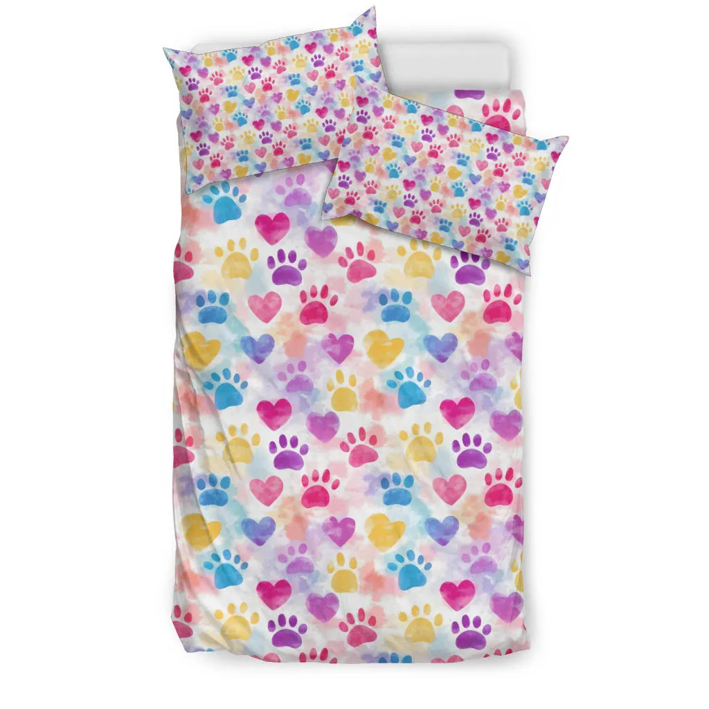 Colorful Paws Bedding Set