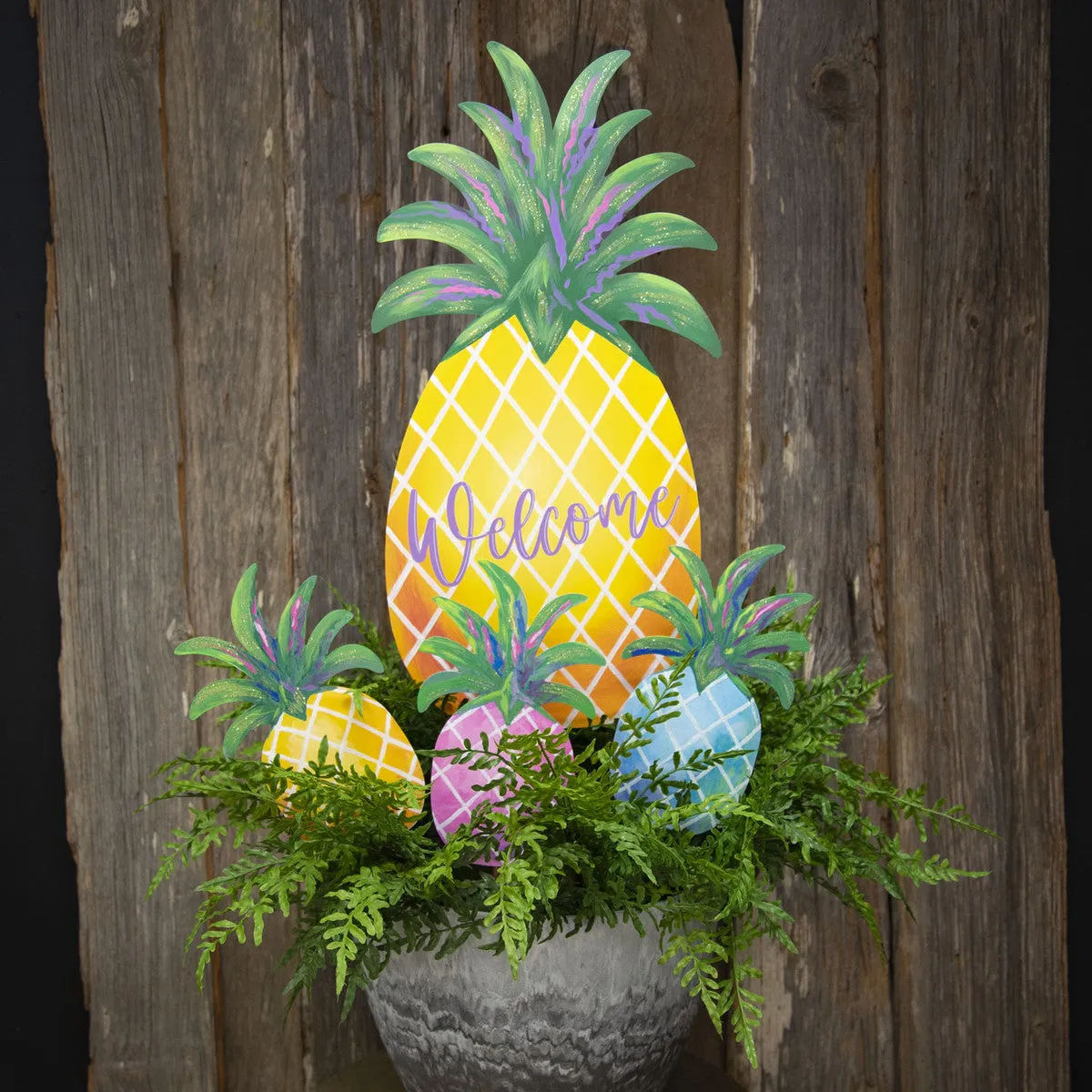 Colorful Pineapple Stake