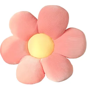Colorful Pink Flower Plush Pillow
