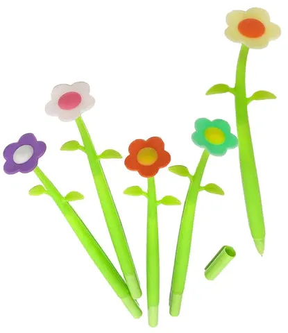 Colorful Pop Daisy Gel Pens