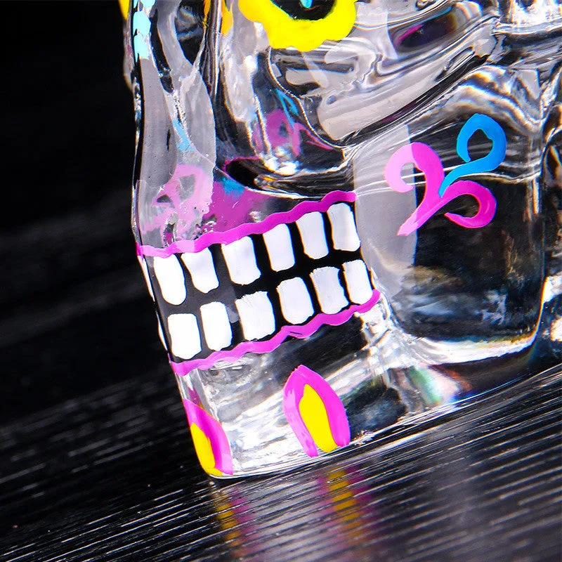 Colorful Skull Shot Glass