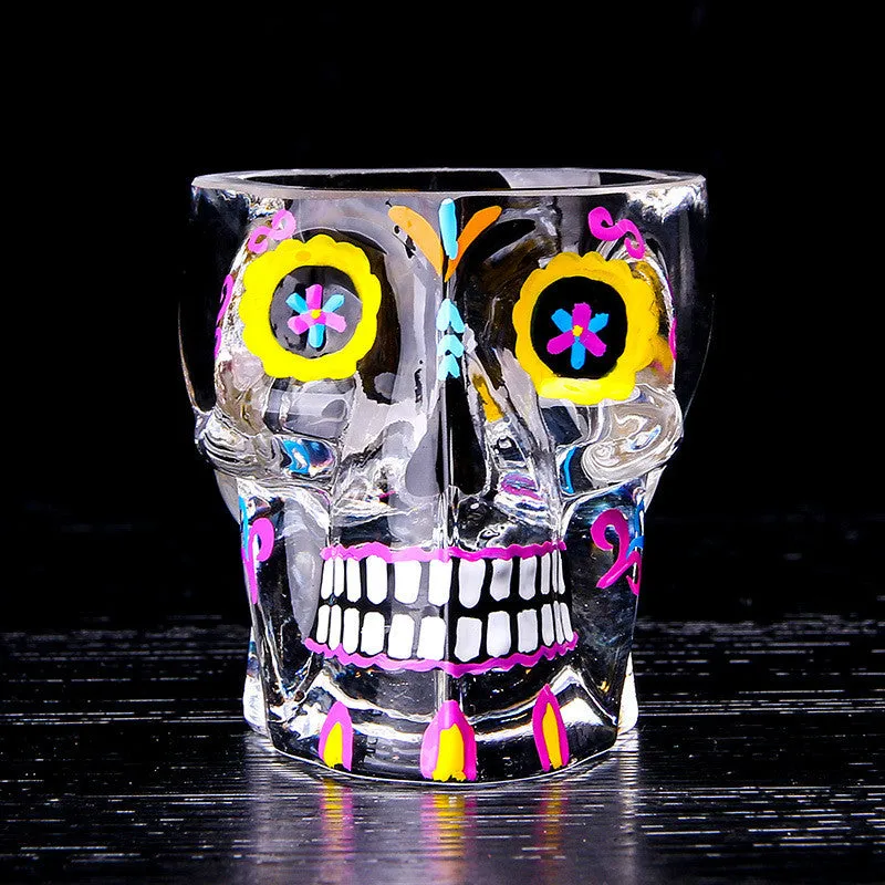 Colorful Skull Shot Glass