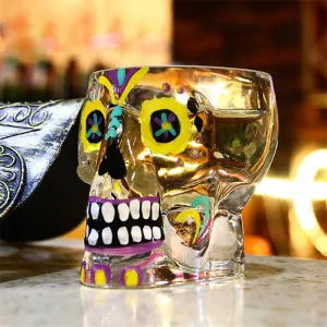 Colorful Skull Shot Glass