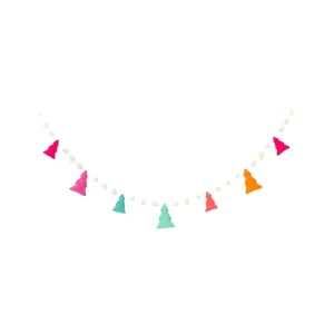 Colorful Tree Felt Garland