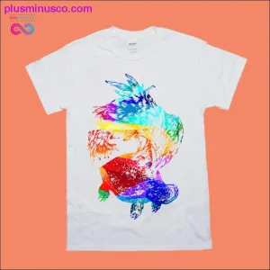 Colorful Turtle Abstract Art T-Shirts