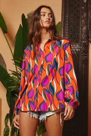 Colors of the Wind Button-Up Blouse