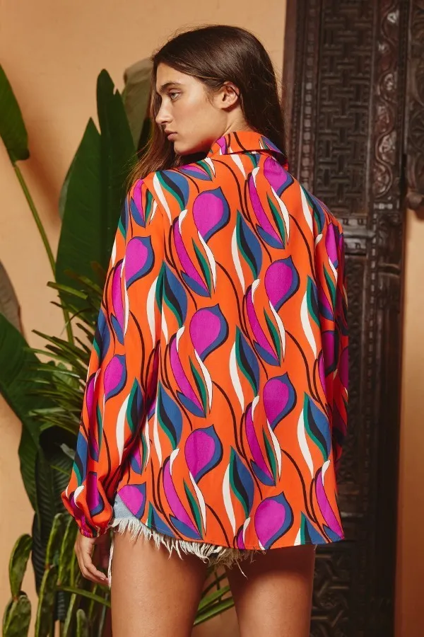 Colors of the Wind Button-Up Blouse