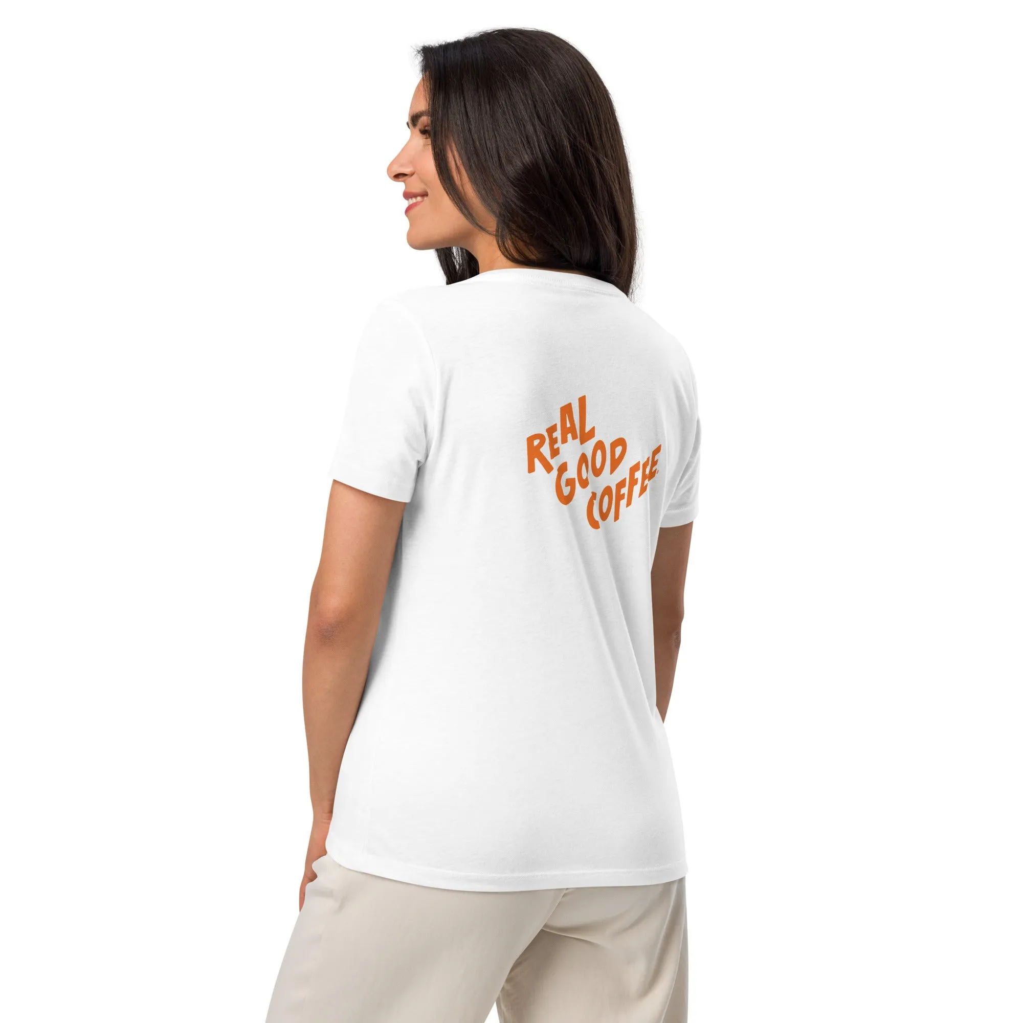 Compass Coffee Women’s Relaxed V-Neck