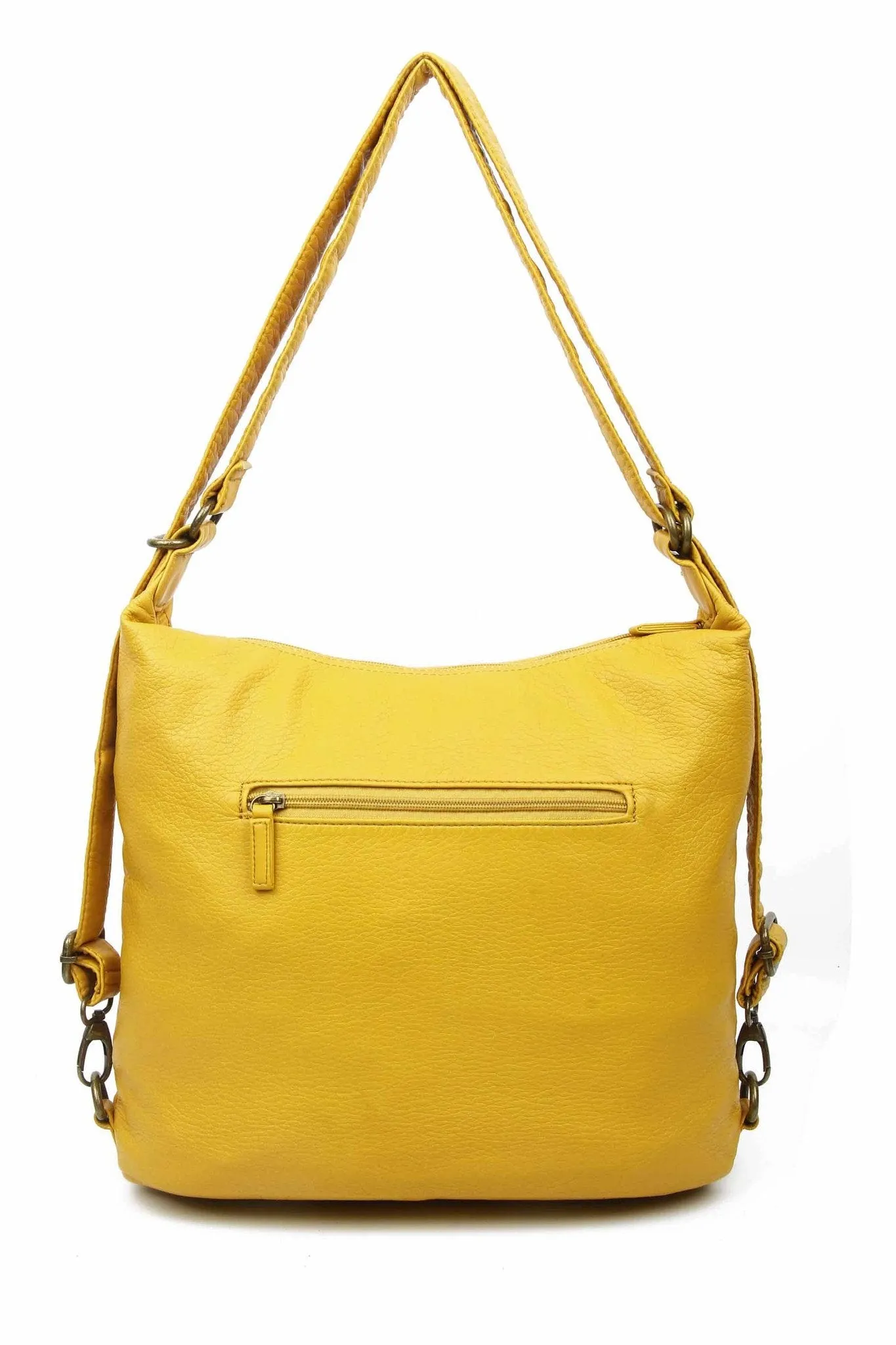 Convertible Crossbody Backpack - Mustard
