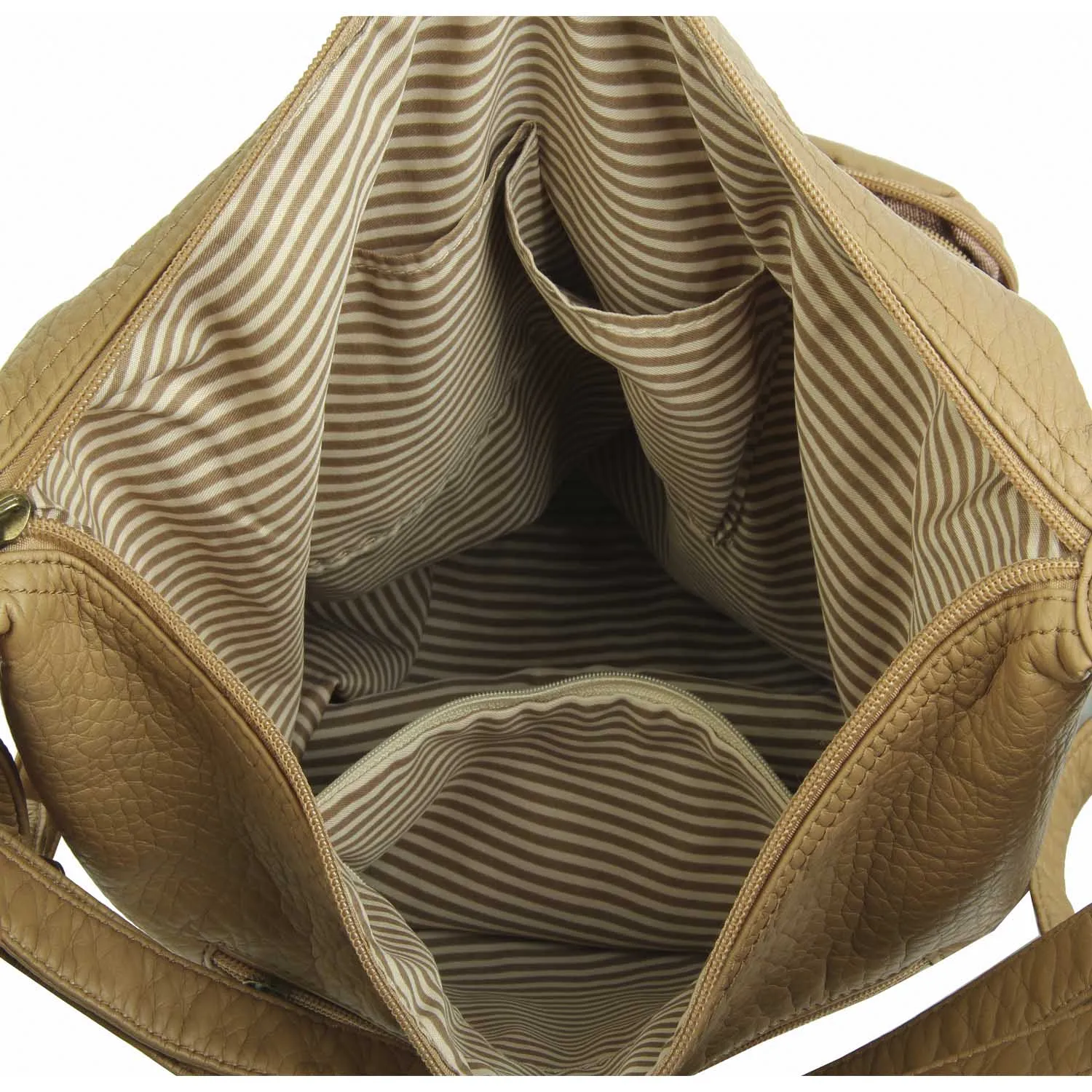 Convertible Crossbody Backpack - Sand