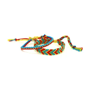 Crafty Chevron Braid Twin Friendship Bracelet Set