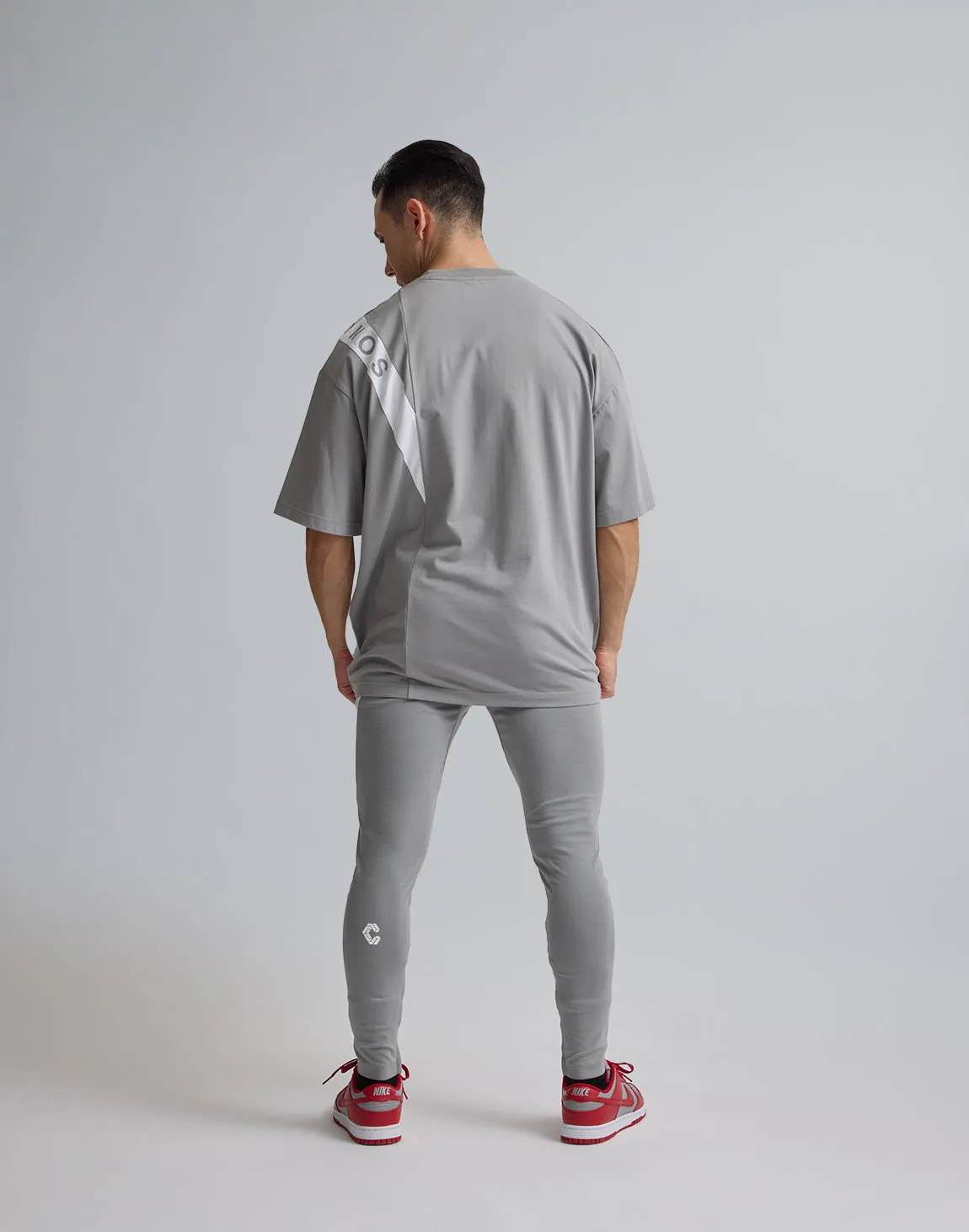 CRONOS DIAGONAL LINE LONGPANTS【GRAY】