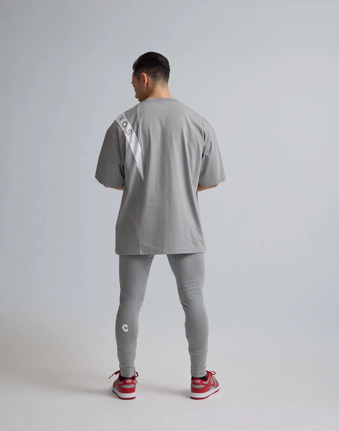 CRONOS DIAGONAL LINE LONGPANTS【GRAY】