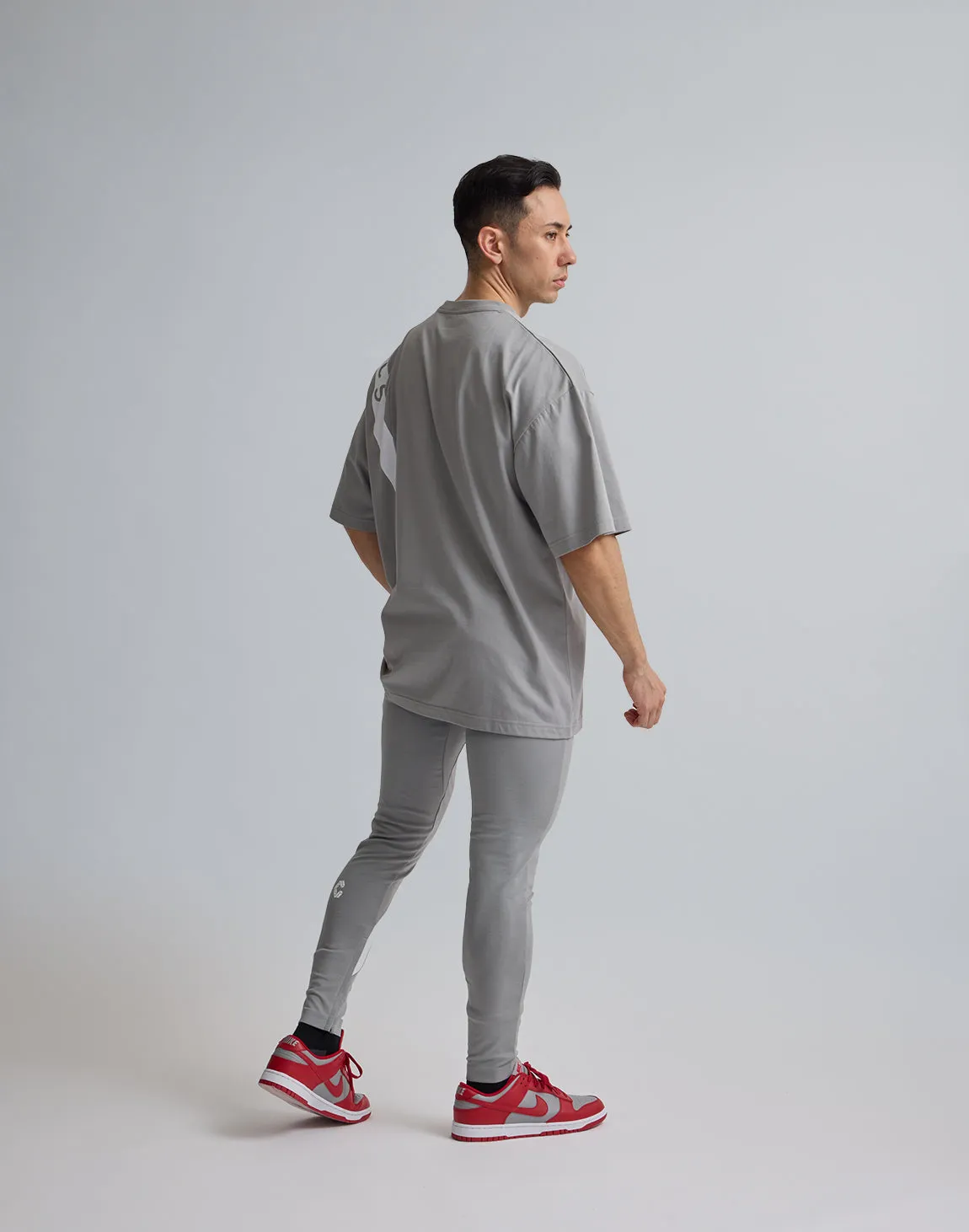 CRONOS DIAGONAL LINE LONGPANTS【GRAY】