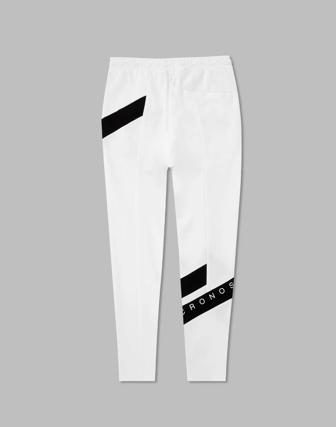 CRONOS DIAGONAl STRIPE LONGPANTS【WHITE】