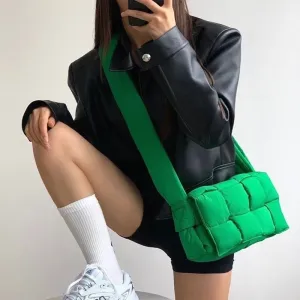 Crossbody Diamond Plaid Pillow Bag