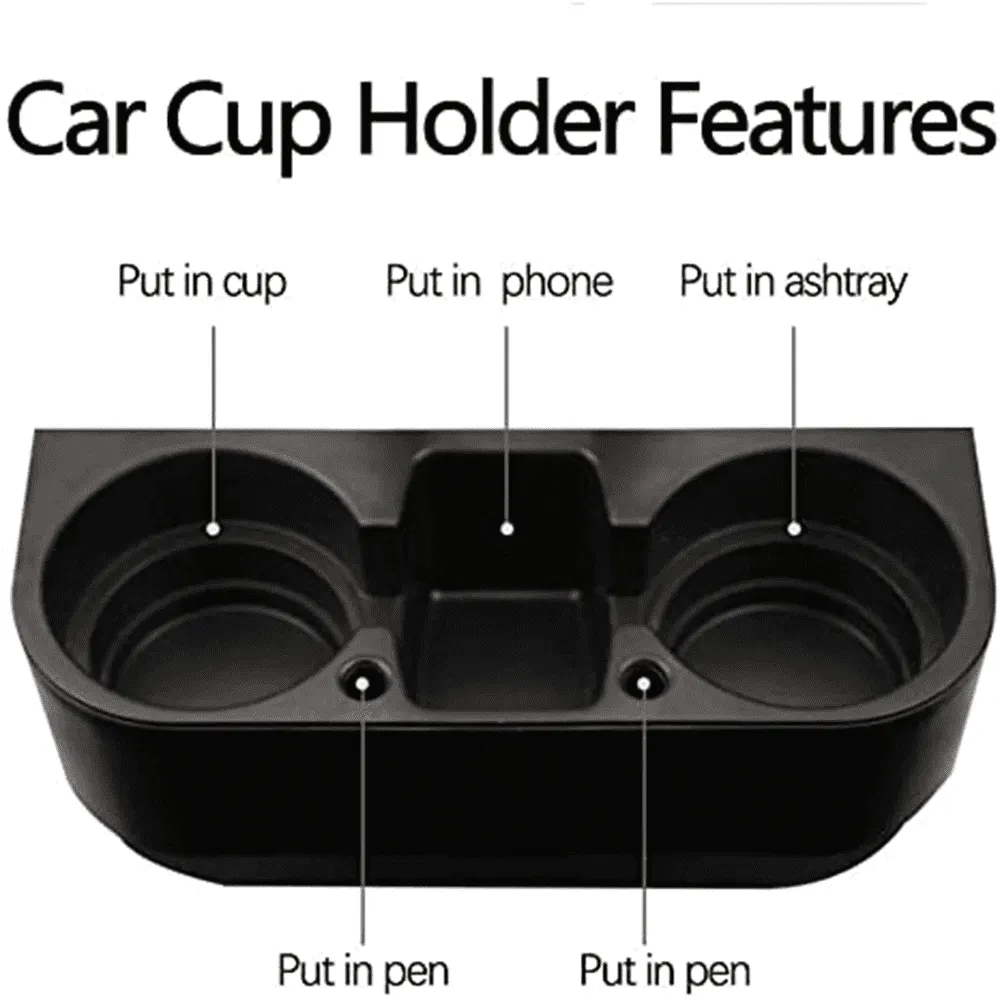 Cup Holder Portable Multifunction, Cup Holder Expander for Car, Vehicle Seat Cup Cell Phone Drinks Holder Box Car Interior Organizer