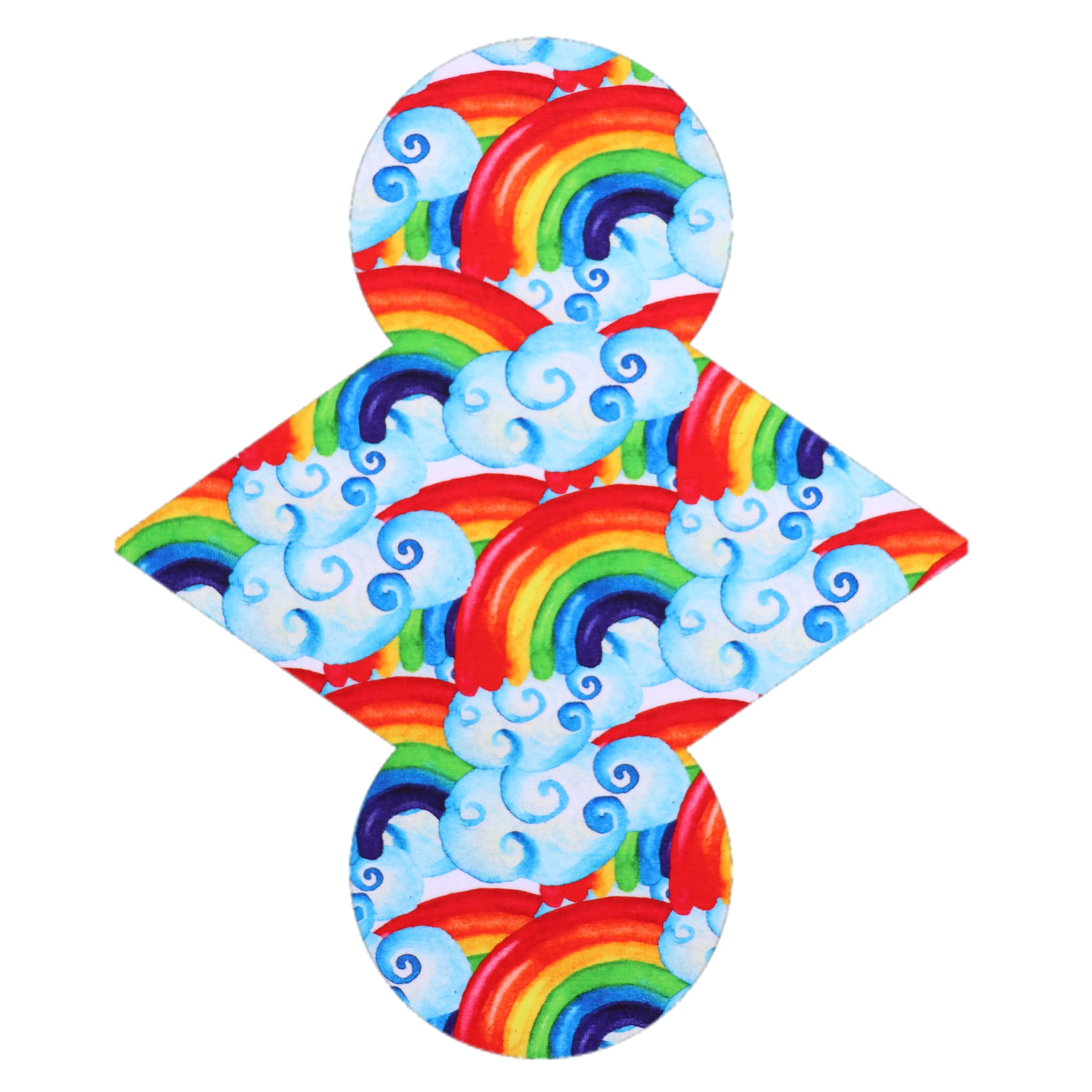 Custom Order - Diagonal Rainbow Clouds