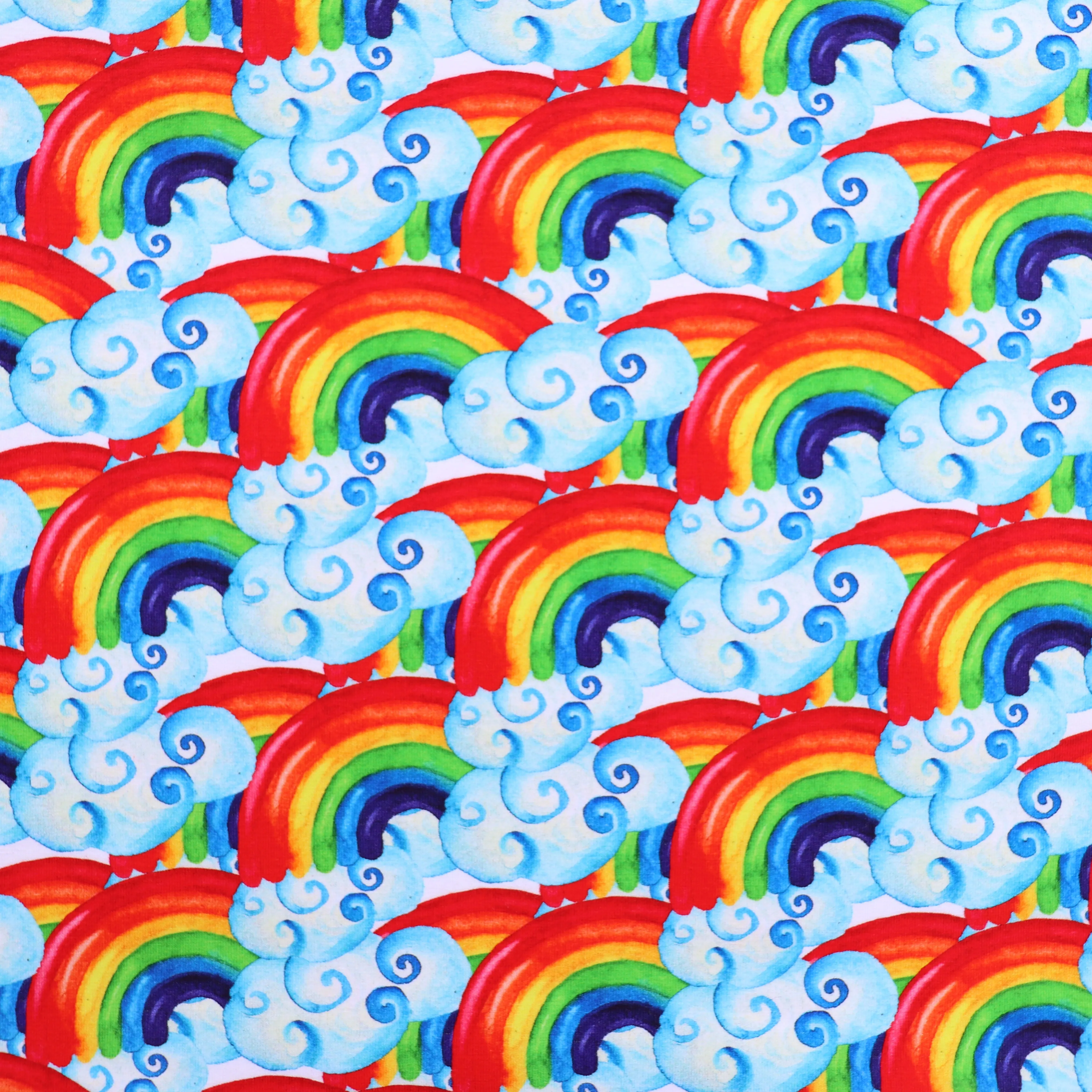 Custom Order - Diagonal Rainbow Clouds