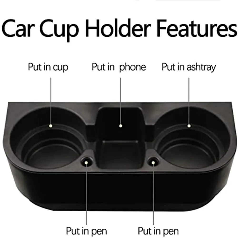 Custom Text Cup Holder Portable Multifunction, Fit with Chevrolet Corvette, Cup Holder Expander for Car, Vehicle Seat Cup Cell Phone Drinks Holder Box Car Interior Organizer