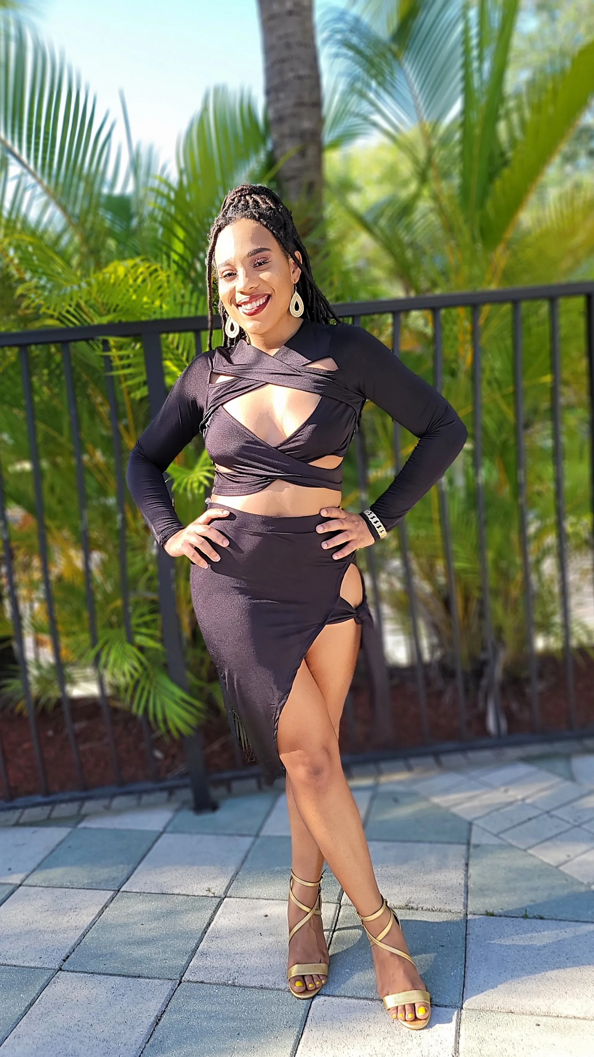 Cut Out For This Skirt Set | Black