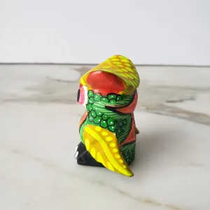 Cute Alebrije Owl Mini Wood Carving Oaxaca Hand Painted