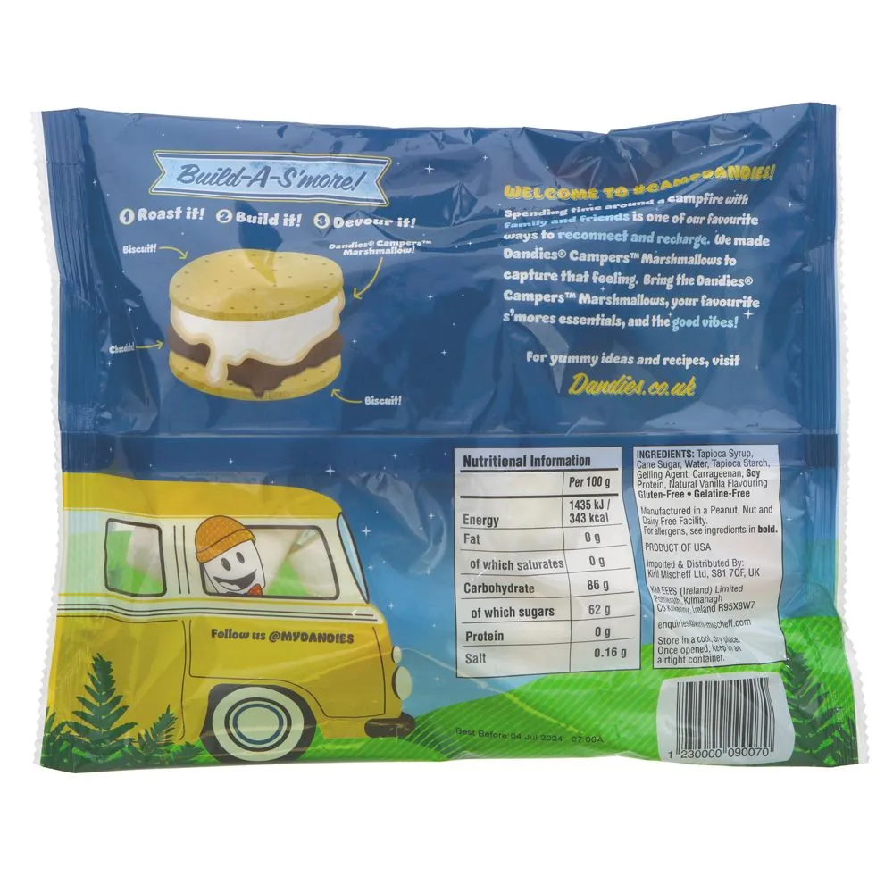 Dandies | Vegan Vanilla Jumbo Campers | 280g