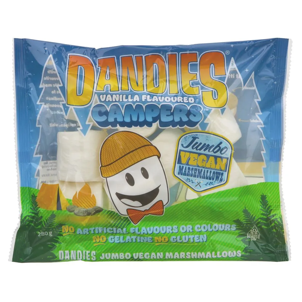 Dandies | Vegan Vanilla Jumbo Campers | 280g