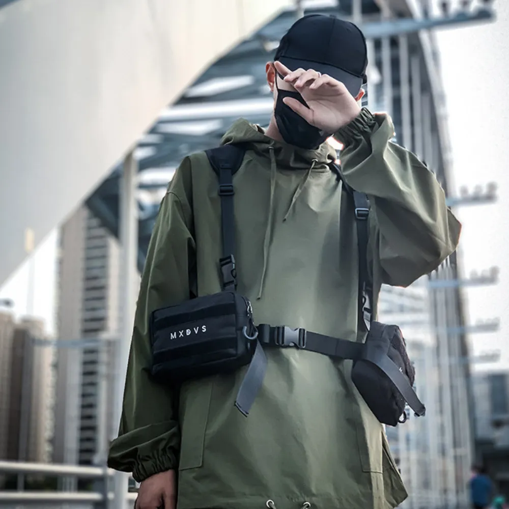 Dark Functional Tactical Vest Chest Bag