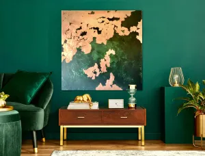 Deep Emerald Mine - 48"W x 48"H