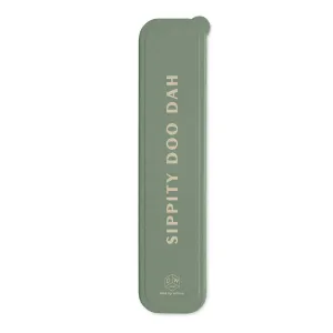 Designworks Ink - 'Sippity Doo Dah' Stainless Steel Gold Straw Set