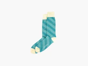 Diagonal-Green Heather/Green/Cream