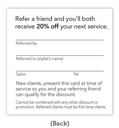 Diagonal Referral Card Set