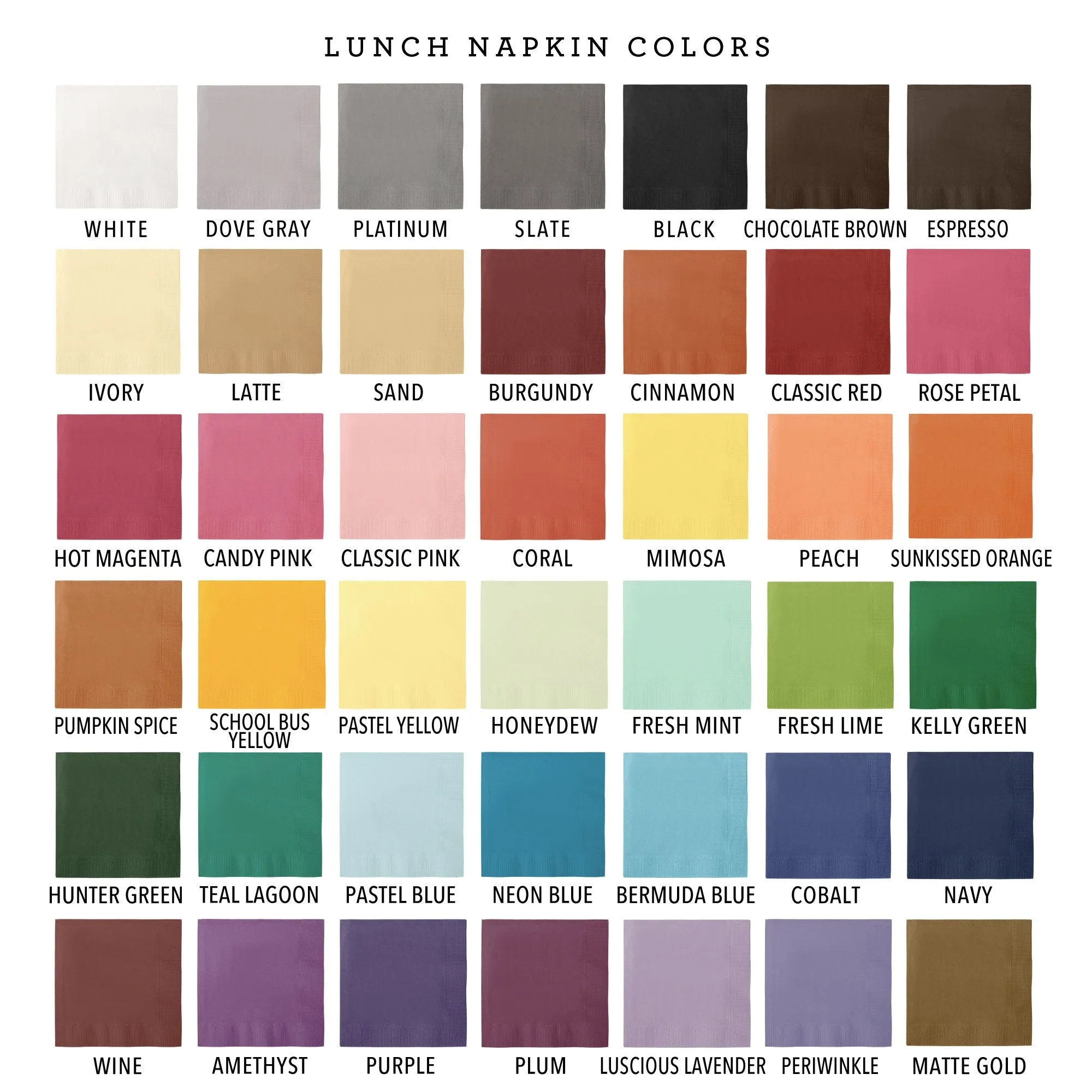 Diagonal Wedding Napkin #202