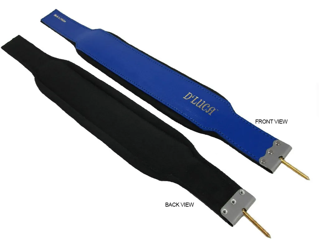 D'Luca Pro Series Genuine Leather Accordion Bass Straps 18.5 Inches Blue