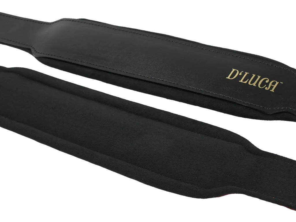 D'Luca Pro Series Genuine Leather Accordion Bass Straps 23 Inches Black