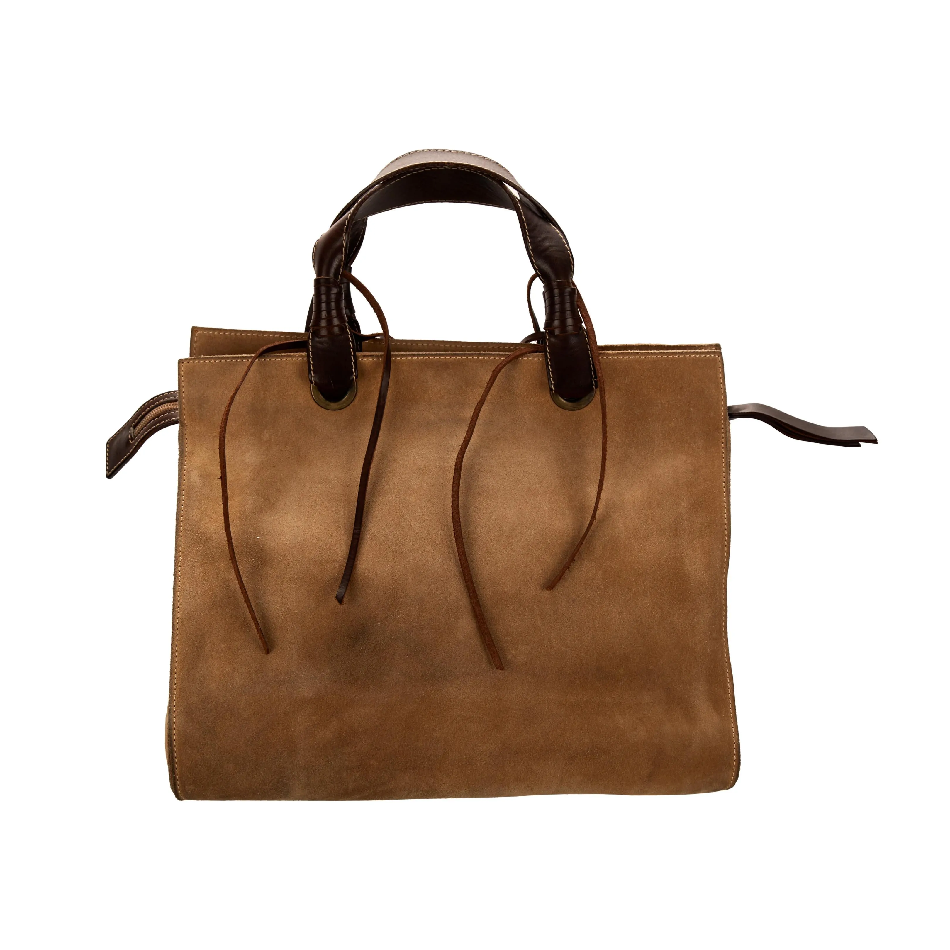 Dolce & Gabbana Brown Suede Tassel bag