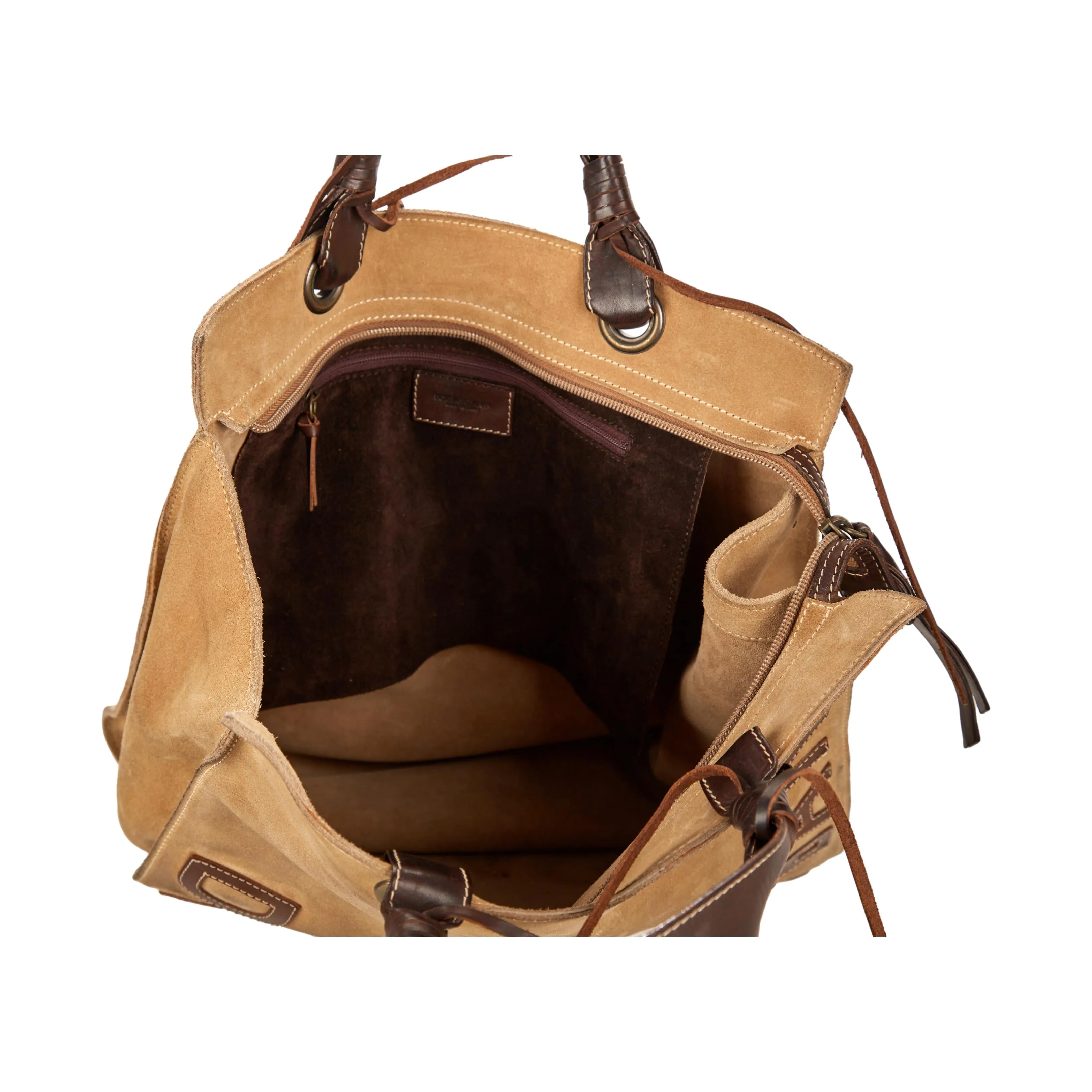 Dolce & Gabbana Brown Suede Tassel bag