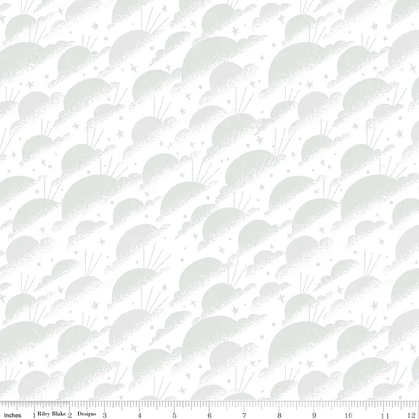 Dorthy's Journey Sky White Sparkle