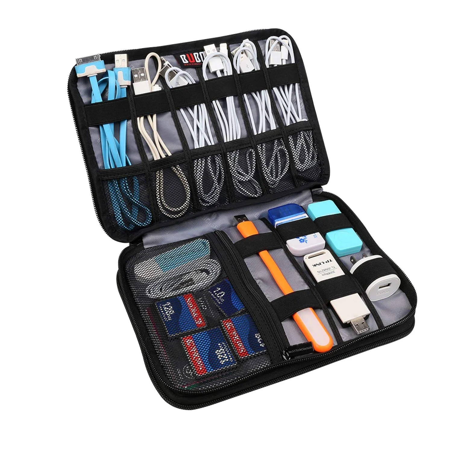 Double Layer Travel Electronics Organizer