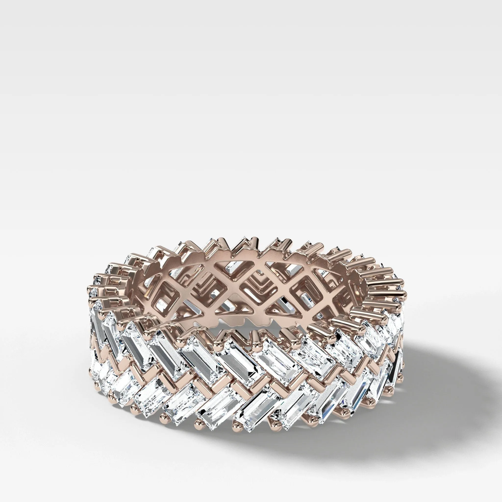 Double Row Baguette Eternity Band