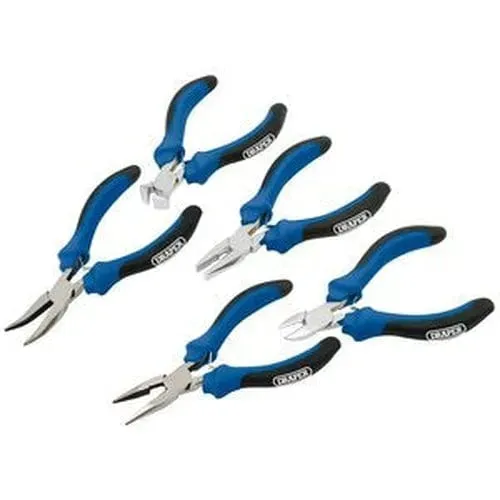 Draper 12544 Soft Grip Mini Pliers Set (5 Piece) Dr-12544