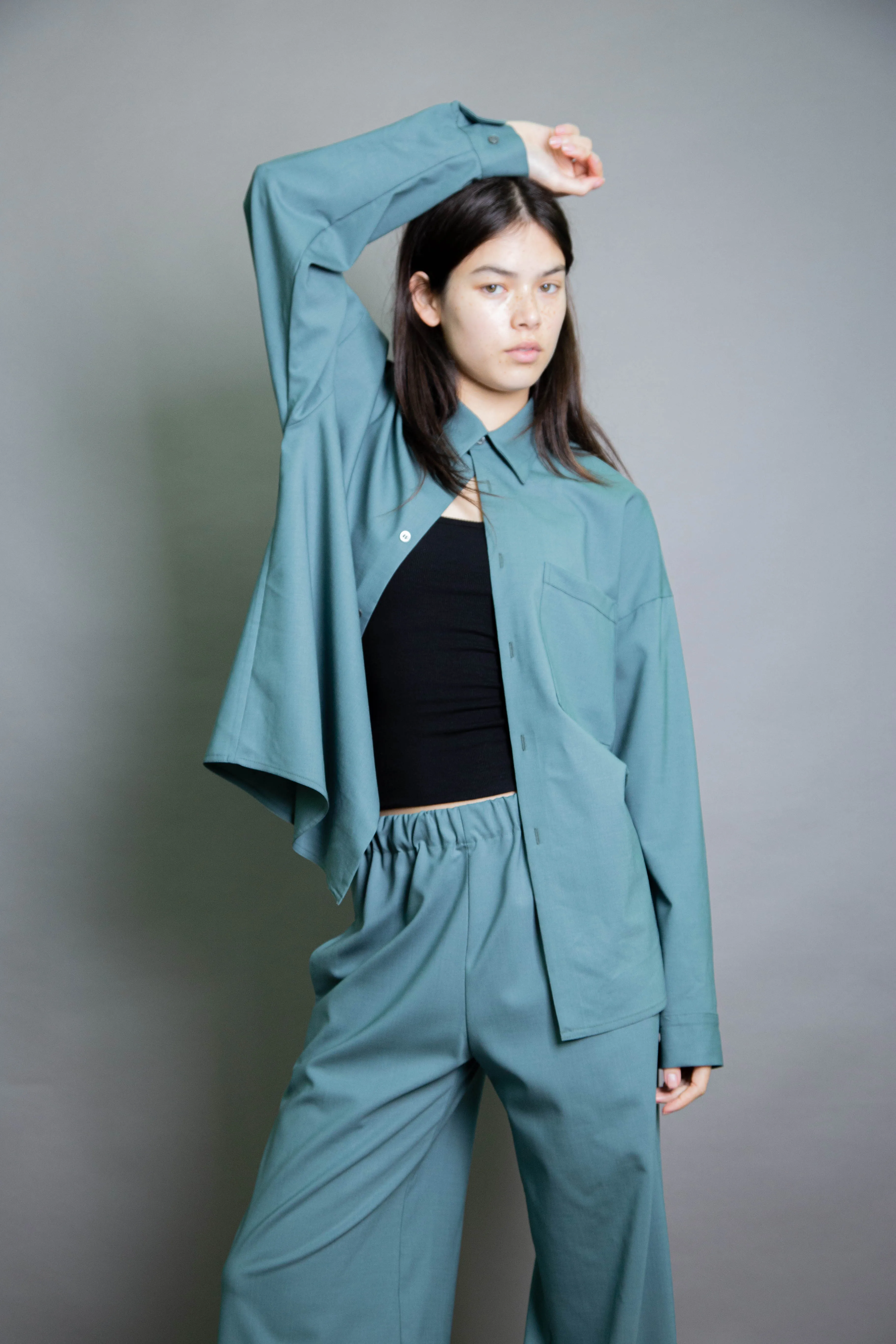 Duo Shirt - Aqua Stretch Wool (PO)