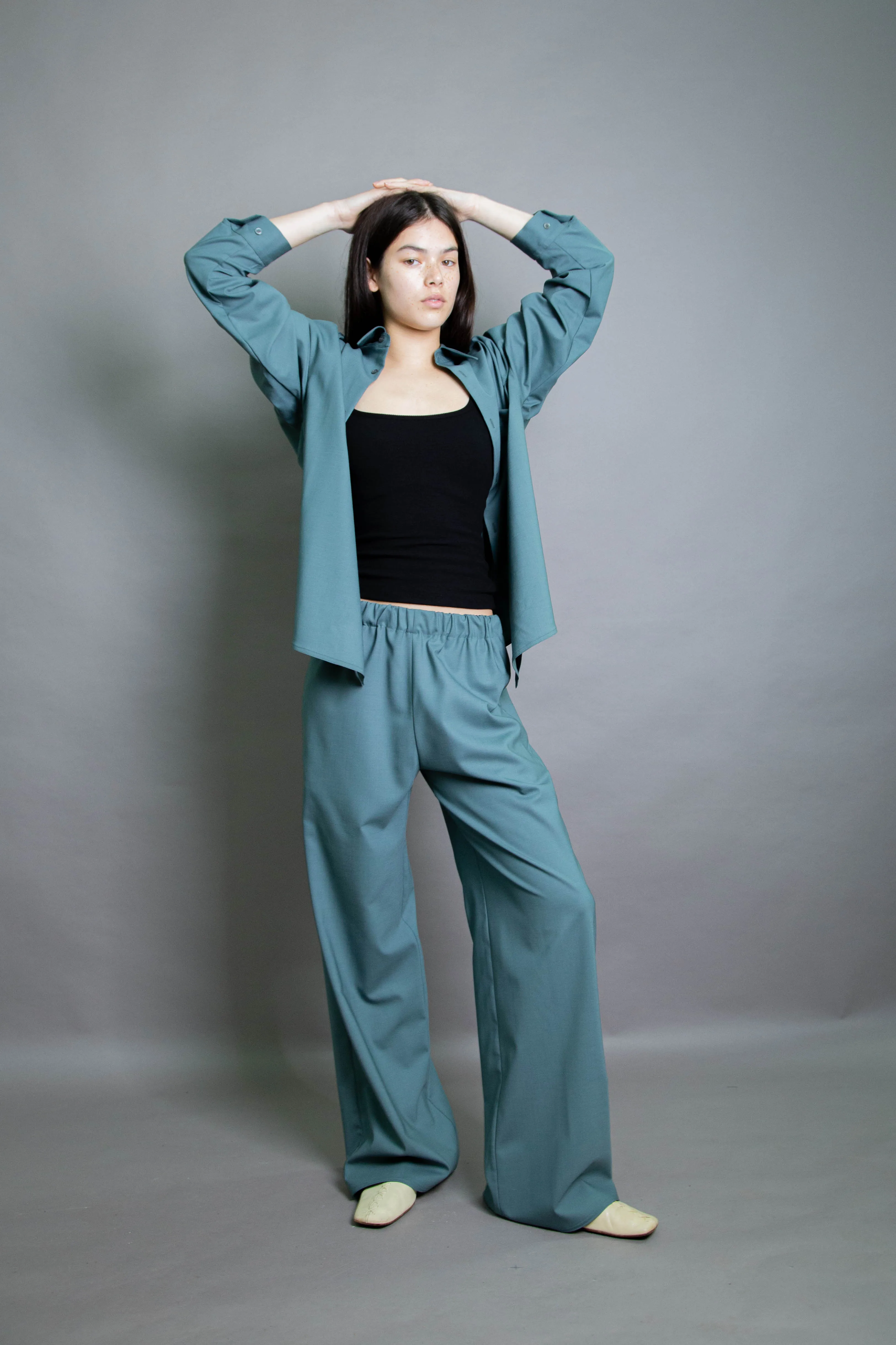 Duo Shirt - Aqua Stretch Wool (PO)
