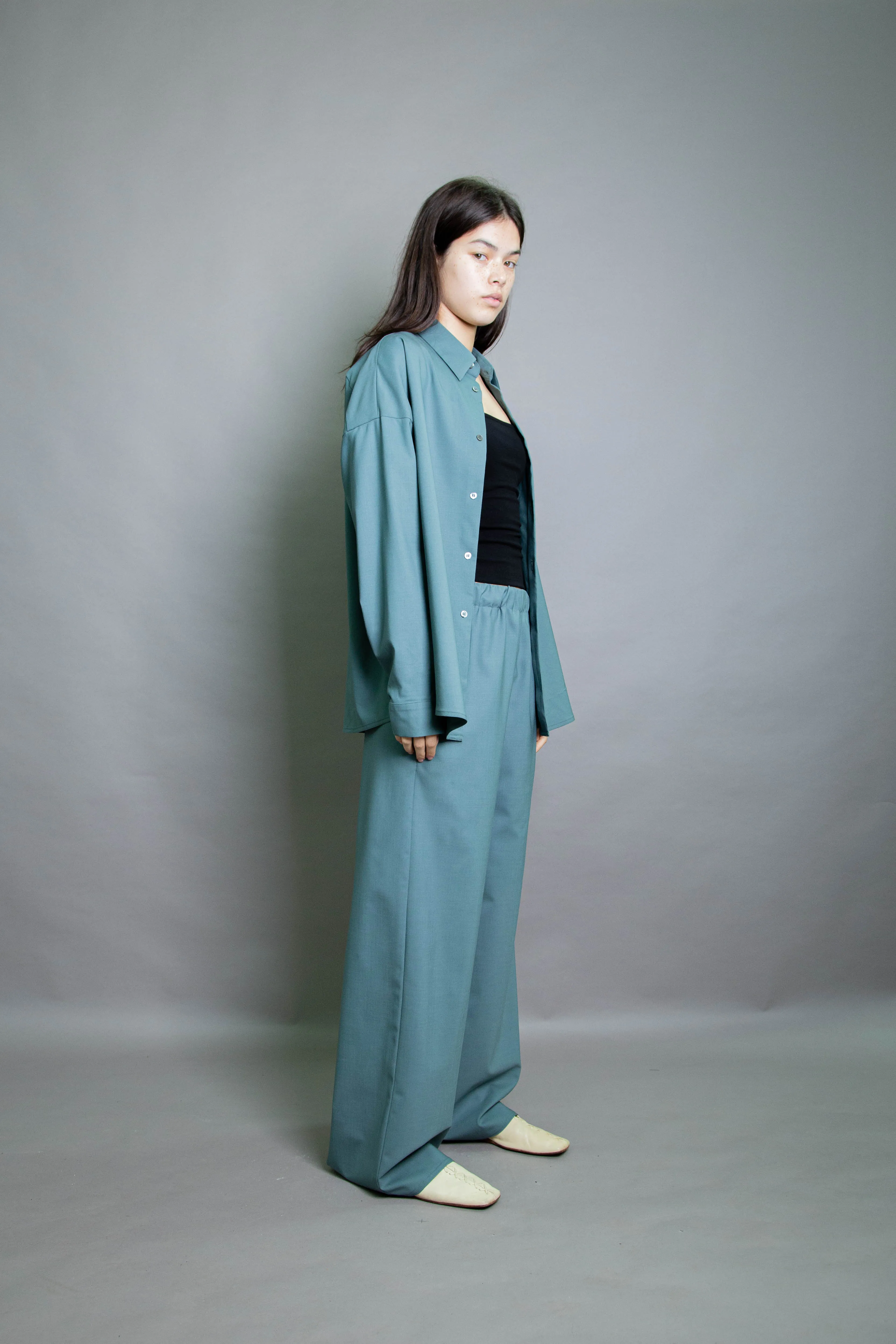 Duo Shirt - Aqua Stretch Wool (PO)