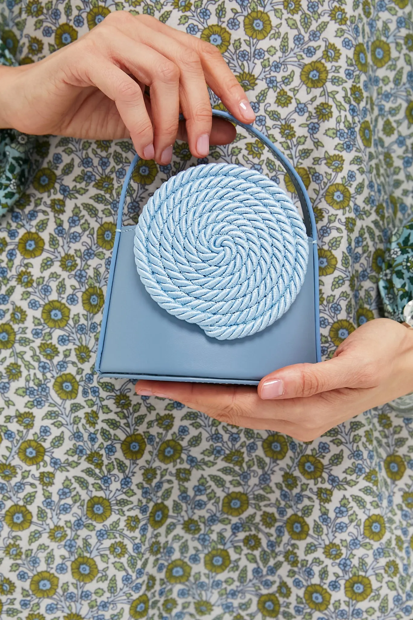 Dusty Blue Mini Gunther Passementerie Bag