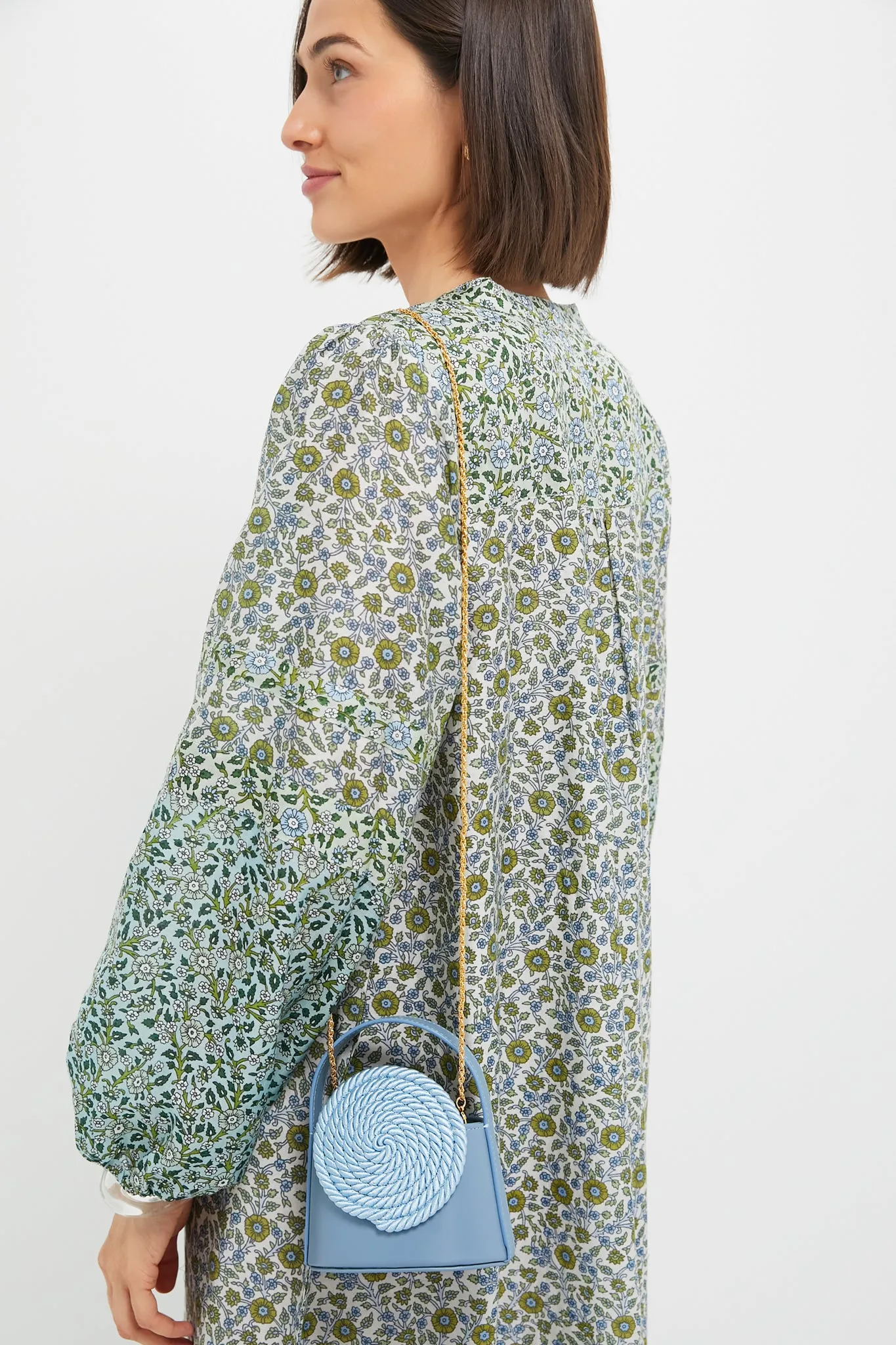Dusty Blue Mini Gunther Passementerie Bag